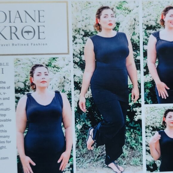 Navy Skort & Convertible Cami Set by Diane Kroe - Picture 4 of 5